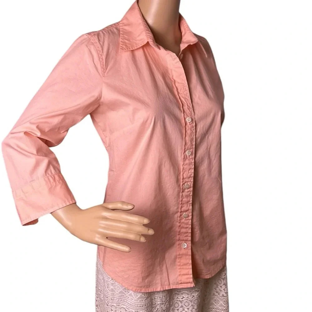 J,Crew cotton blouse,shirt,sz S, EC, office,minimalist,lagenlook,sustainable - Picture 12 of 16